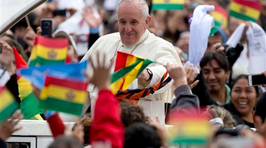 Pope celebrates his first Mass in Bolivia