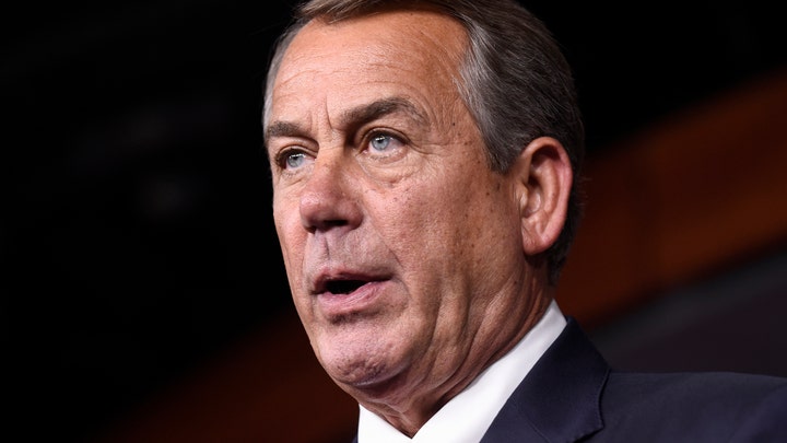 House Speaker John Boehner announces resignation