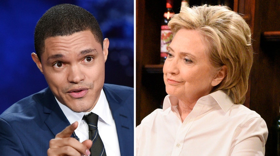 Hillary, Trevor Noah try humor