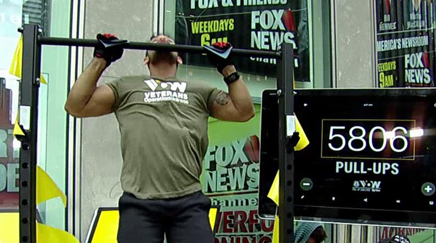 Veterans attempt to break pull-up record for a good cause