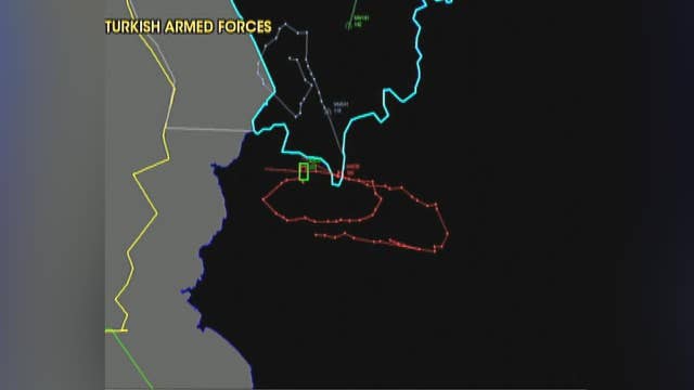 Radar track shows Russia jet's path over Turkish territory