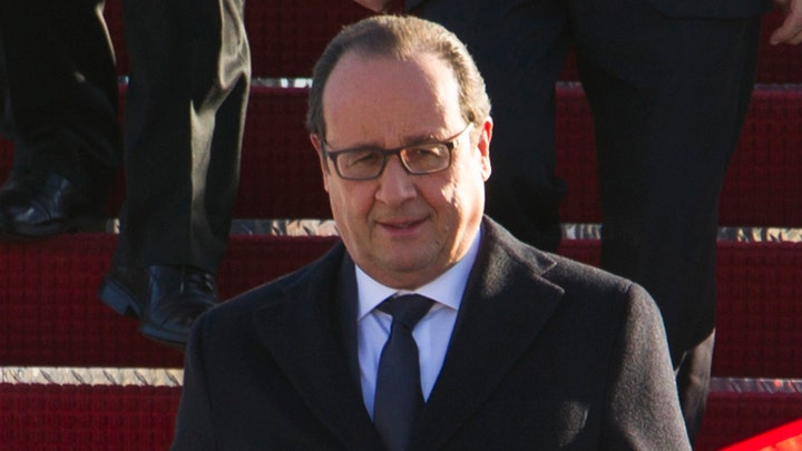 French President Hollande set to meet with Obama