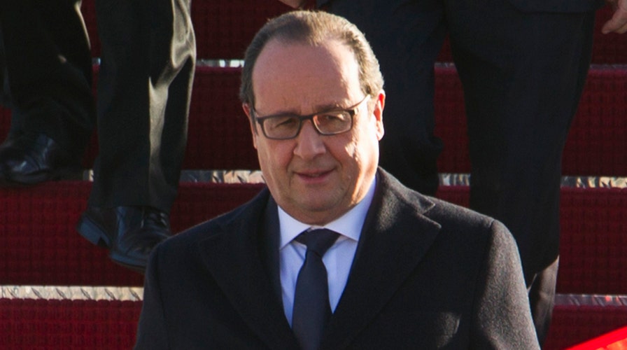 French President Hollande set to meet with Obama