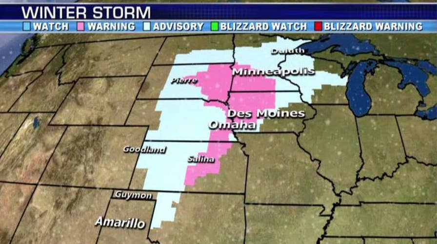 National forecast for Monday, November 30