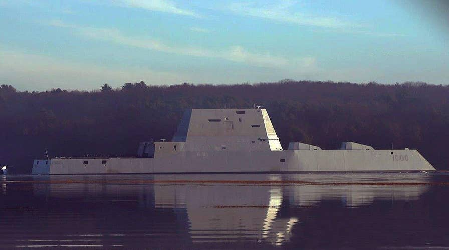 Navy's largest destroyer heads out to sea