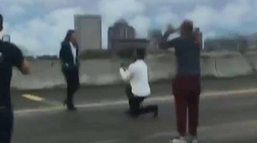 Charges filed after marriage proposal shuts down freeway