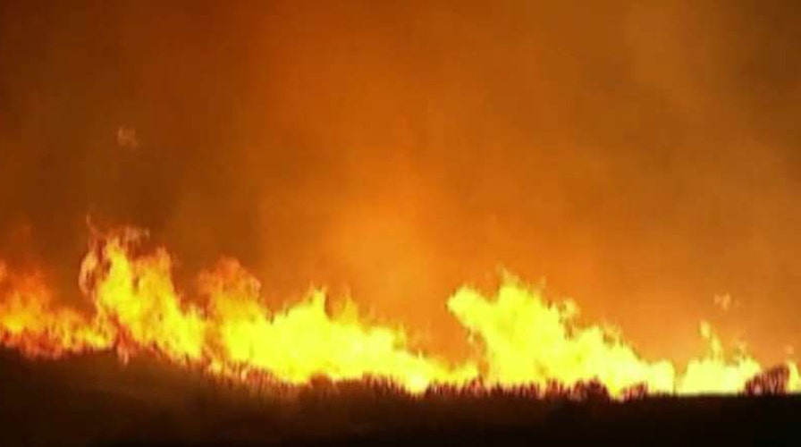 Wildfire burns over one thousand acres in California