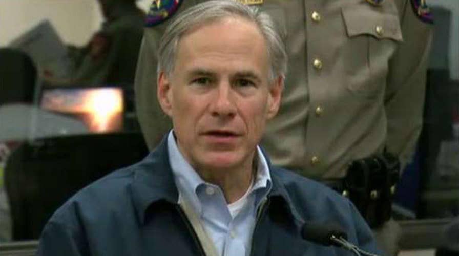 Gov. Greg Abbott briefs the press following deadly tornadoes