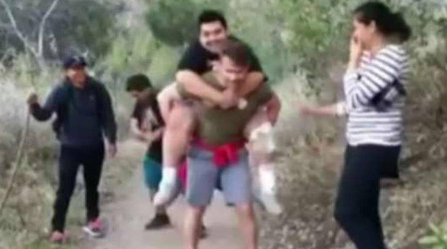 Good Samaritan carries injured hiker more than two miles