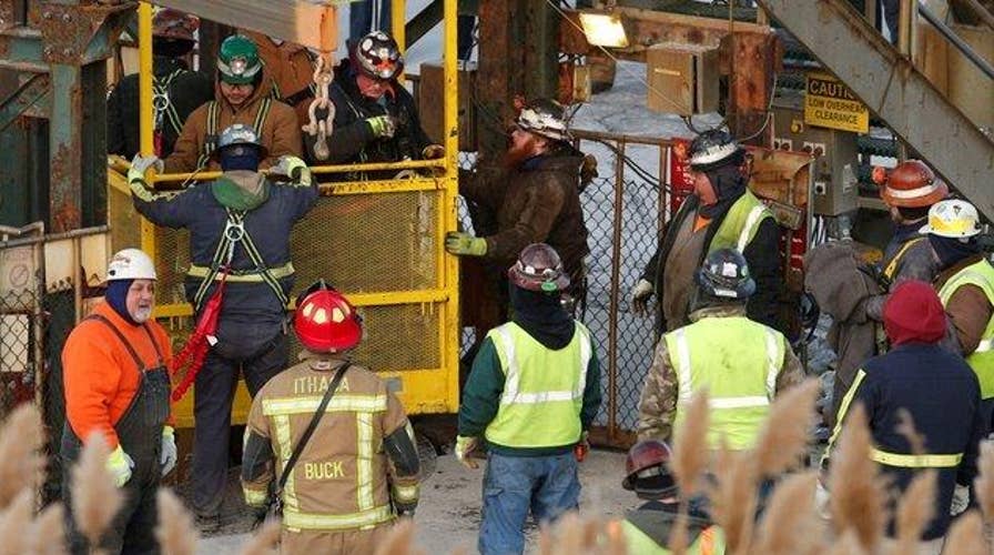  Crew rescues 17 miners trapped in New York salt mine