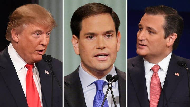 Republican candidates clash in first debate of 2016