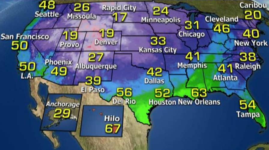 National forecast for Tuesday, January 26