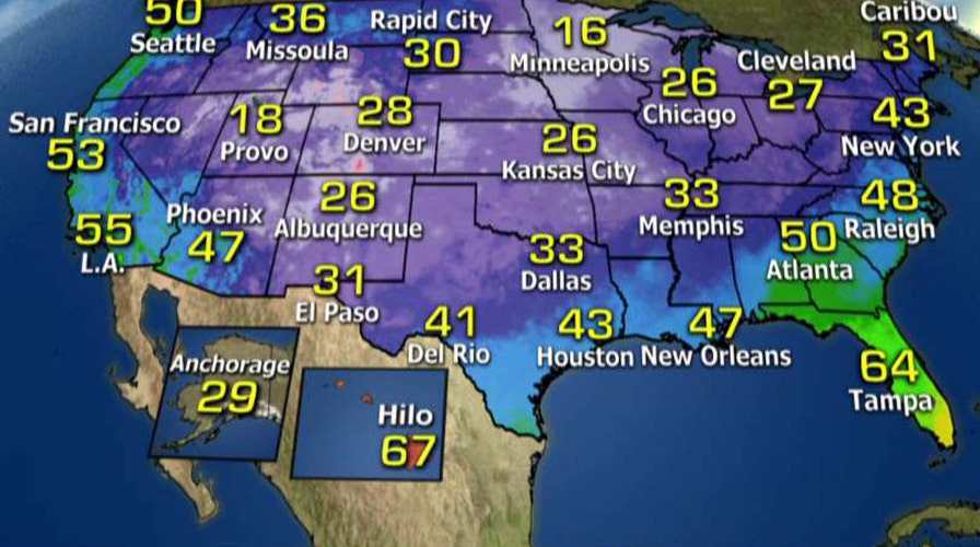 National forecast for Wednesday, January 27