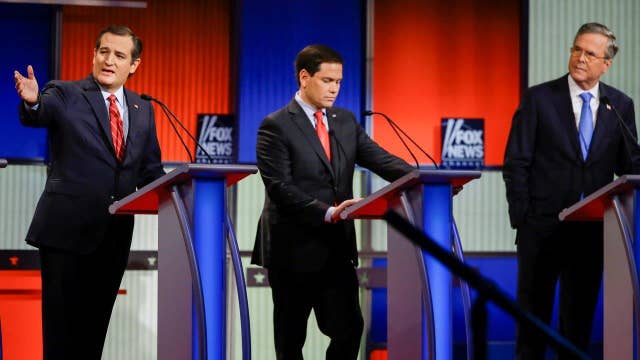 Which candidates were most stressed at Fox News debate?