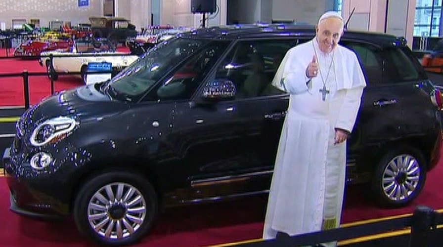 Fiat used by Pope Francis during US trip up for auction