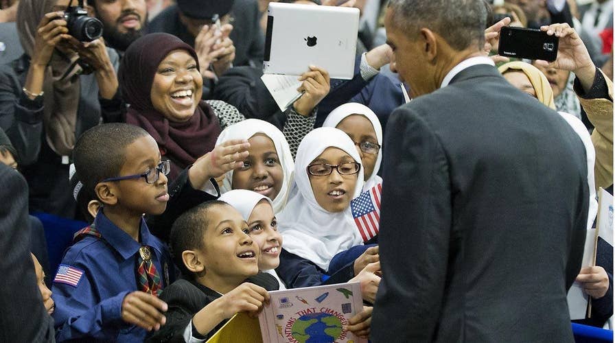 POTUS visits mosque with controversial past