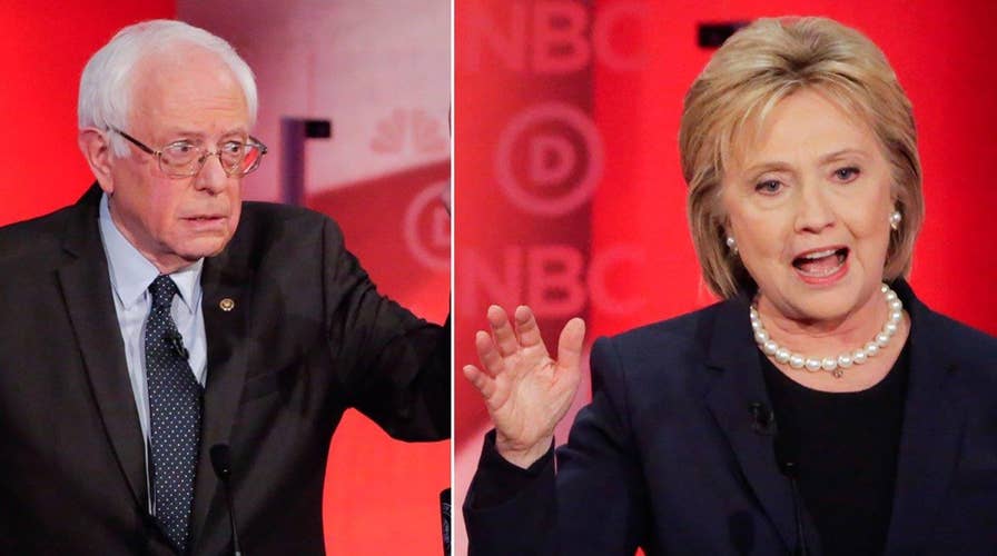 Clinton, Sanders spar over rights to 'progressive' label