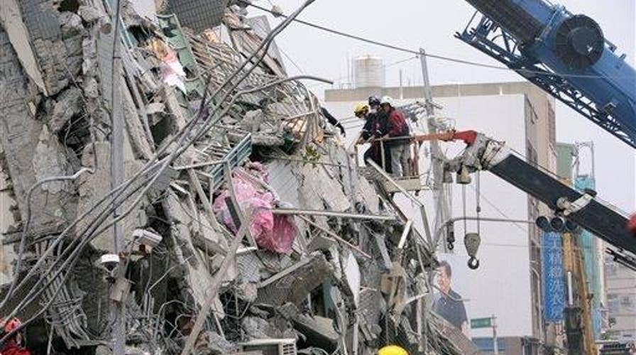 Rescuers search for survivors after deadly Taiwan earthquake