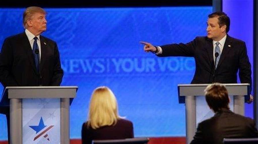 Media feast on Trump-Cruz feud