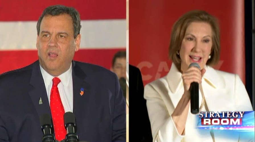 Where does Christie, Fiorina support go?