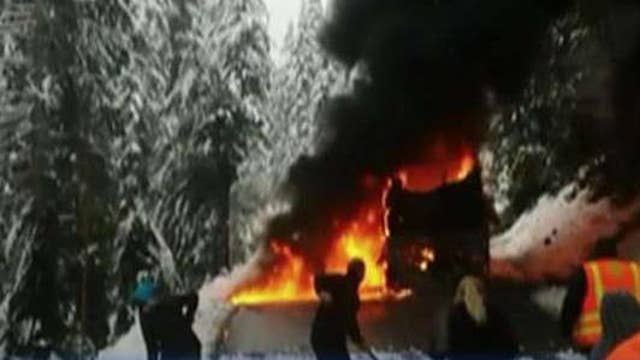 Bus full of students in Washington bursts into flames