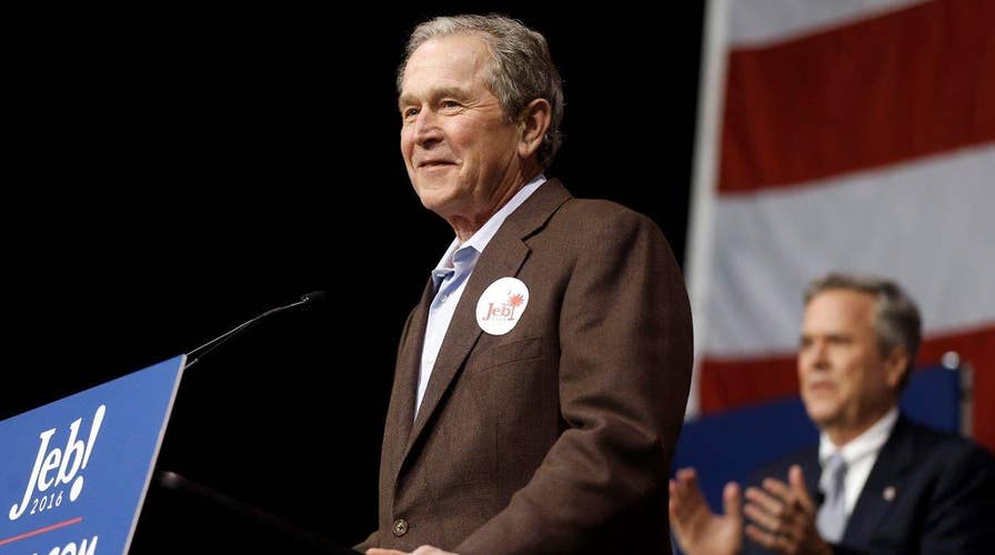 George W. Bush campaigns for Jeb, takes stab at The Donald