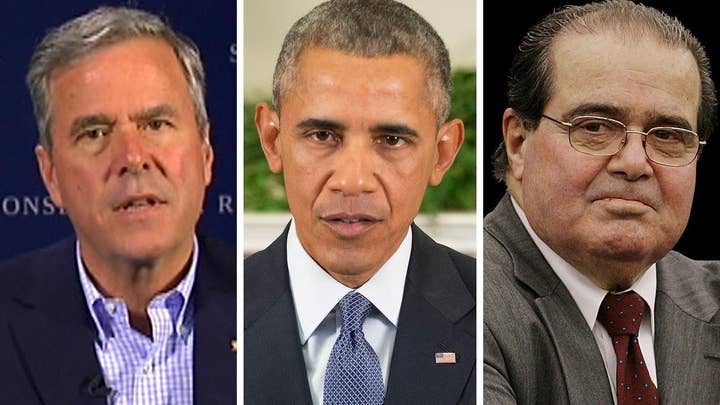 Jeb: Obama continues to divide US by avoiding Scalia funeral