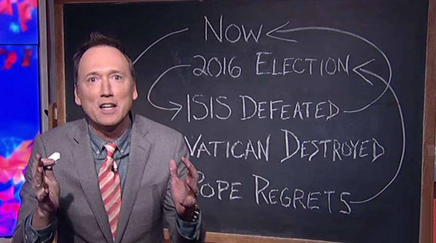 Trump defies time and space with ambitious pope retort