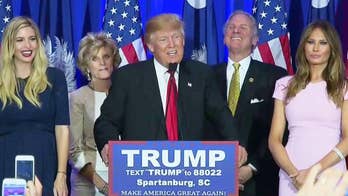 Trump wins big in SC primary as Bush bows out; Clinton edges Sanders in Nev.