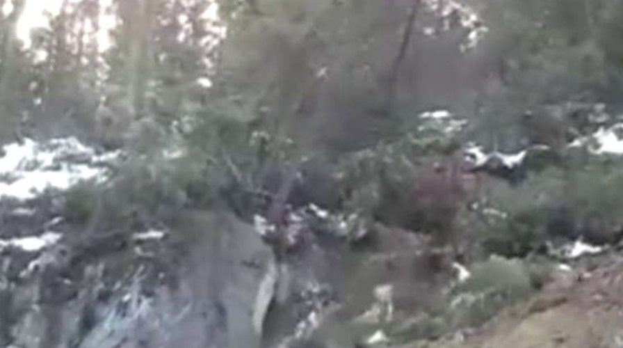 Video captures moment of impact in 14 ton landslide
