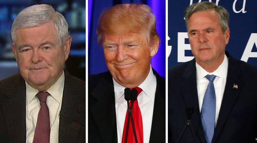 Newt Gingrich on Trump's SC win, Jeb Bush dropping out