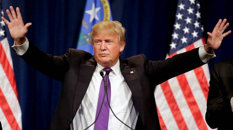 Donald Trump towers in Nevada caucus