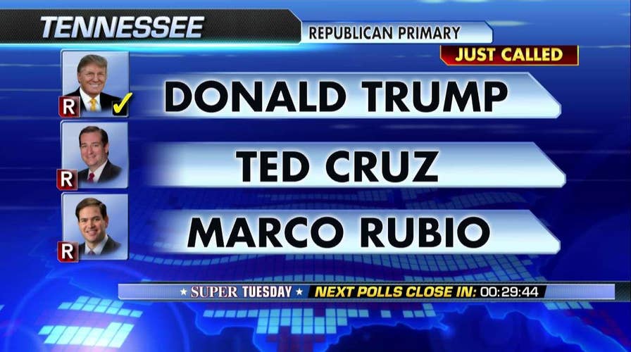Fox News projects Trump, Clinton win Tennessee, Alabama