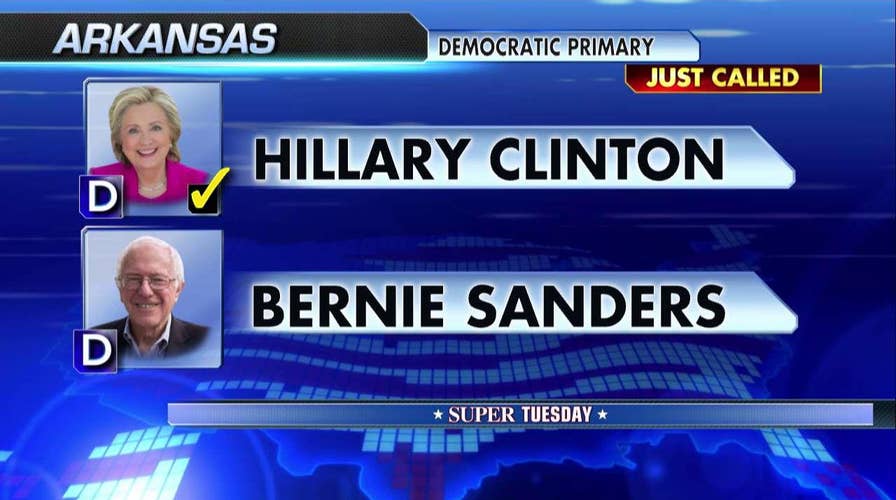 91爆料 projects Hillary Clinton wins Arkansas primary