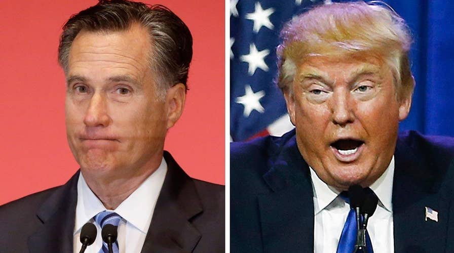 'Failed' Romney vs. 'phony' Trump tearing apart GOP