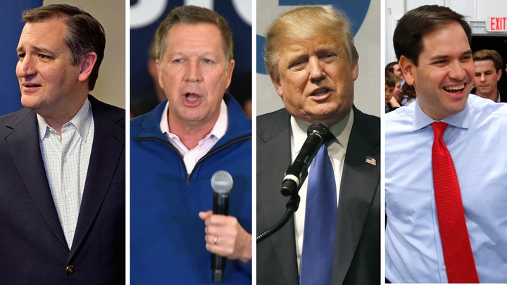 GOP candidates ramp up attacks in four state primaries