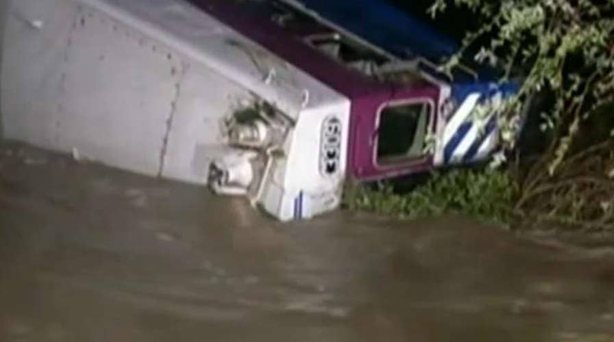 California: Trains derail, sends passengers into creek