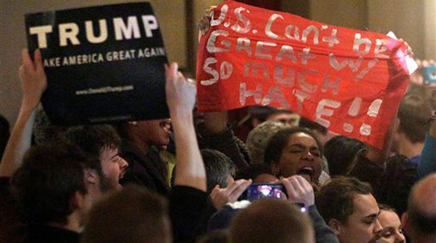 GOP rivals blame rally violence on Trump's rhetoric