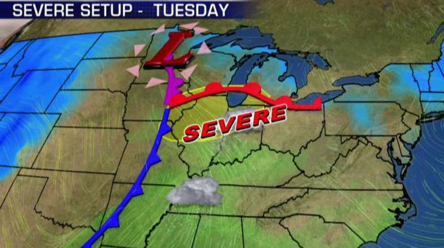 National forecast for Tuesday, March 15