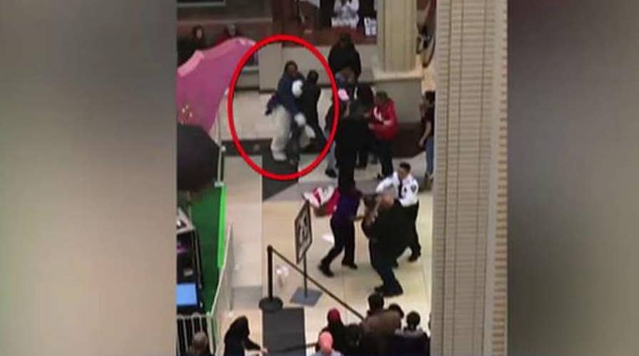 Mall Easter Bunny brawls with shopper