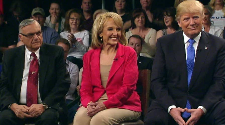 Sheriff Arpaio and Jan Brewer voice their support of Trump