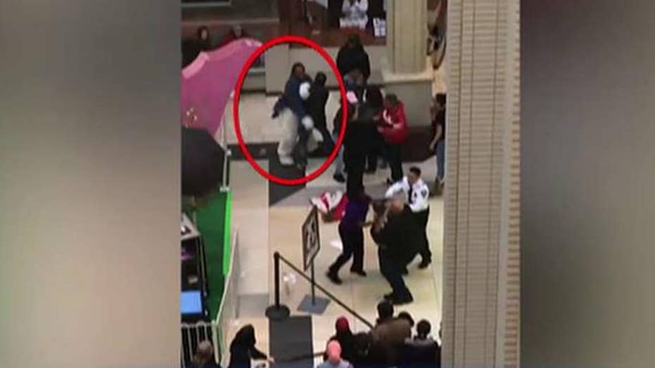 Mall Easter Bunny brawls with shopper