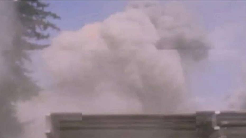 Raw video shows US airstrikes hitting ISIS capital in Mosul