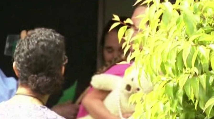 Tears as part-Native American girl is taken from foster home