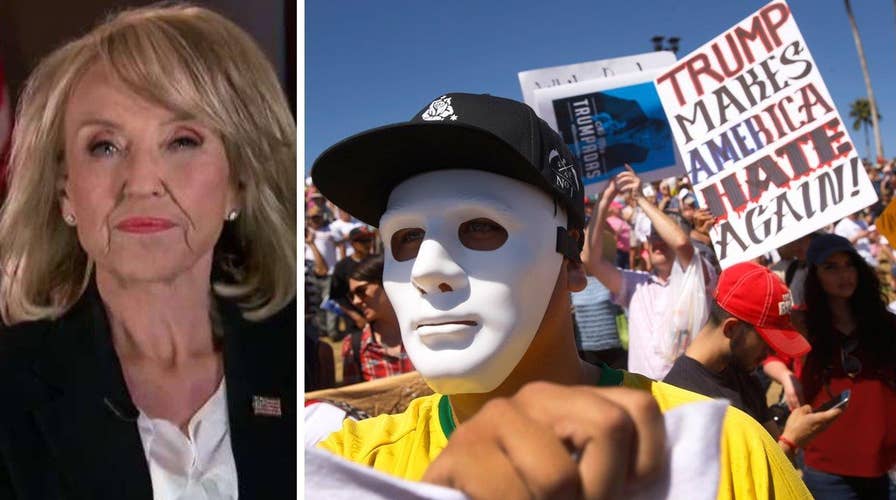 Former Gov. Brewer: Paid thugs disrupt Trump rallies