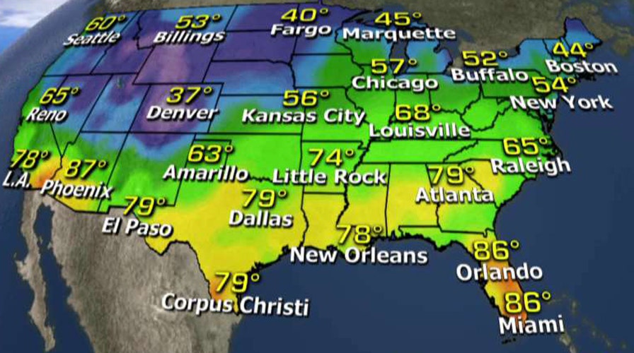 National forecast for Friday, March 25