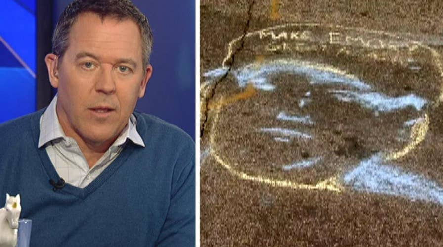 Gutfeld: Trump chalk hysteria exposes new lie of campus left