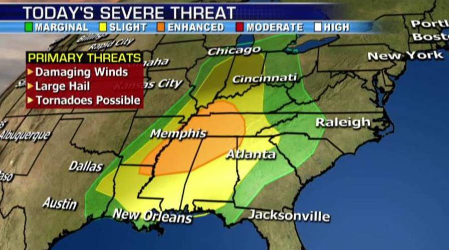 National forecast for Thursday, March 31