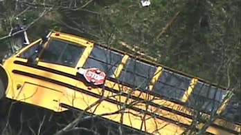 Driver, 9 students hurt in Maryland school bus crash