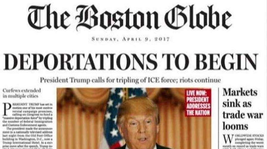 Boston Globe mocks Trump with fake headlines